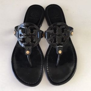 Tory Burch Back Leather Miller Sandals 8.5M
